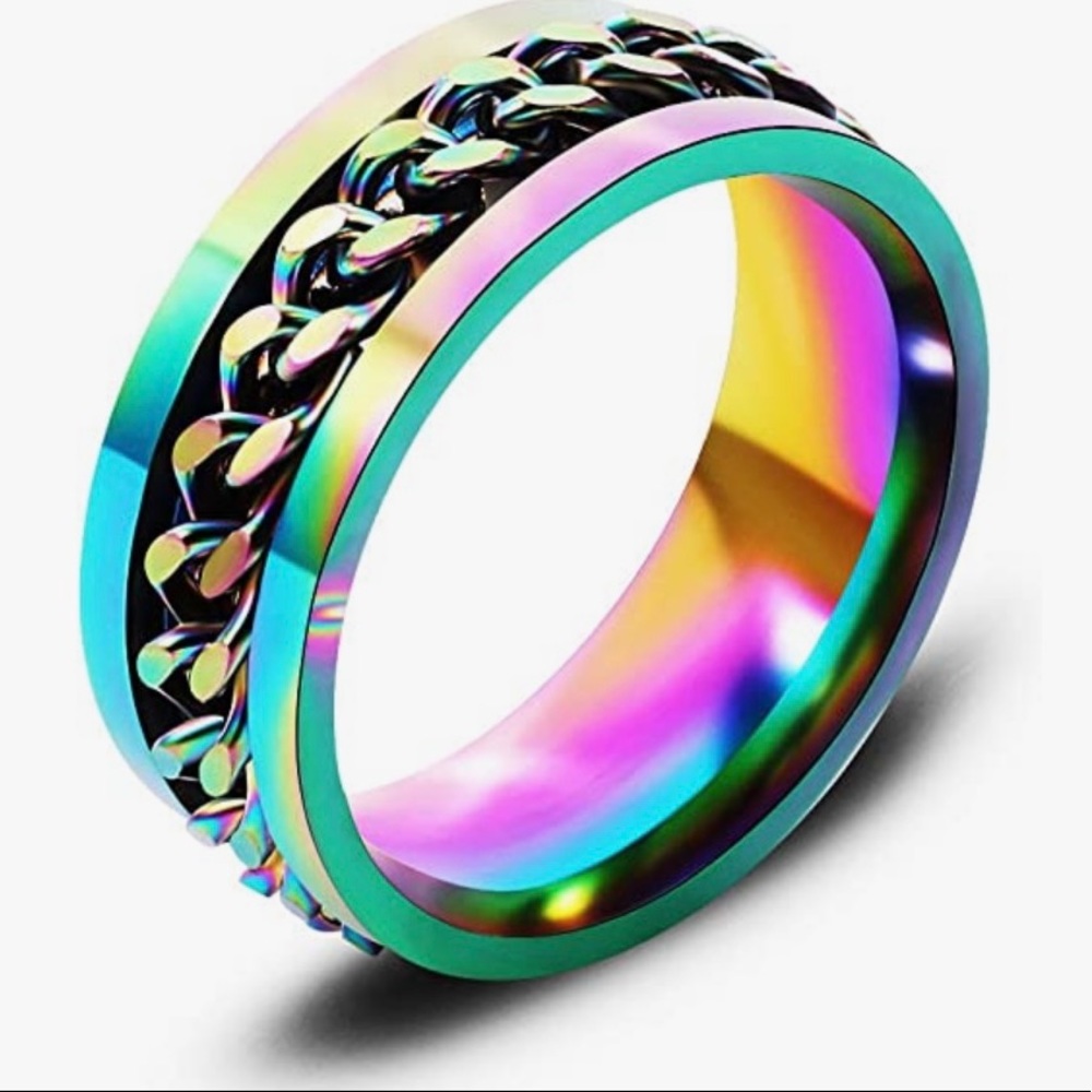 COPY - The Spinning Bottle
Opener Ring. Unisex. Fashion jewelry. Fidget anti an…